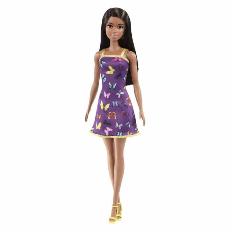 Barbie® Doll in a purple dress with butterflies