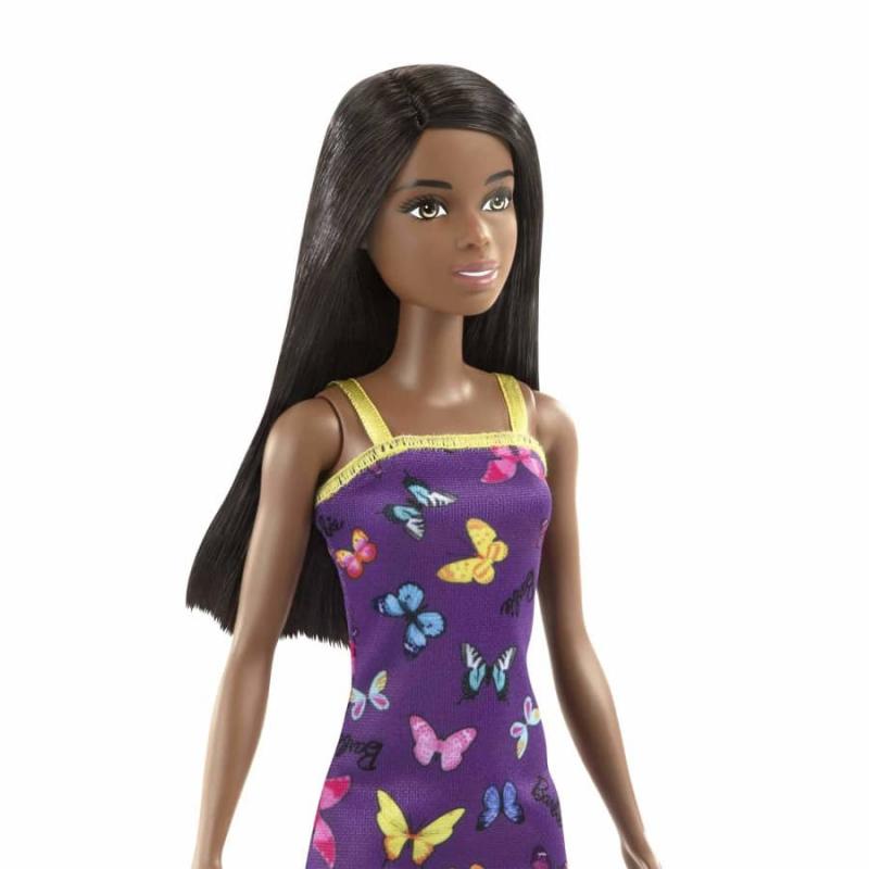 Barbie® Doll in a purple dress with butterflies