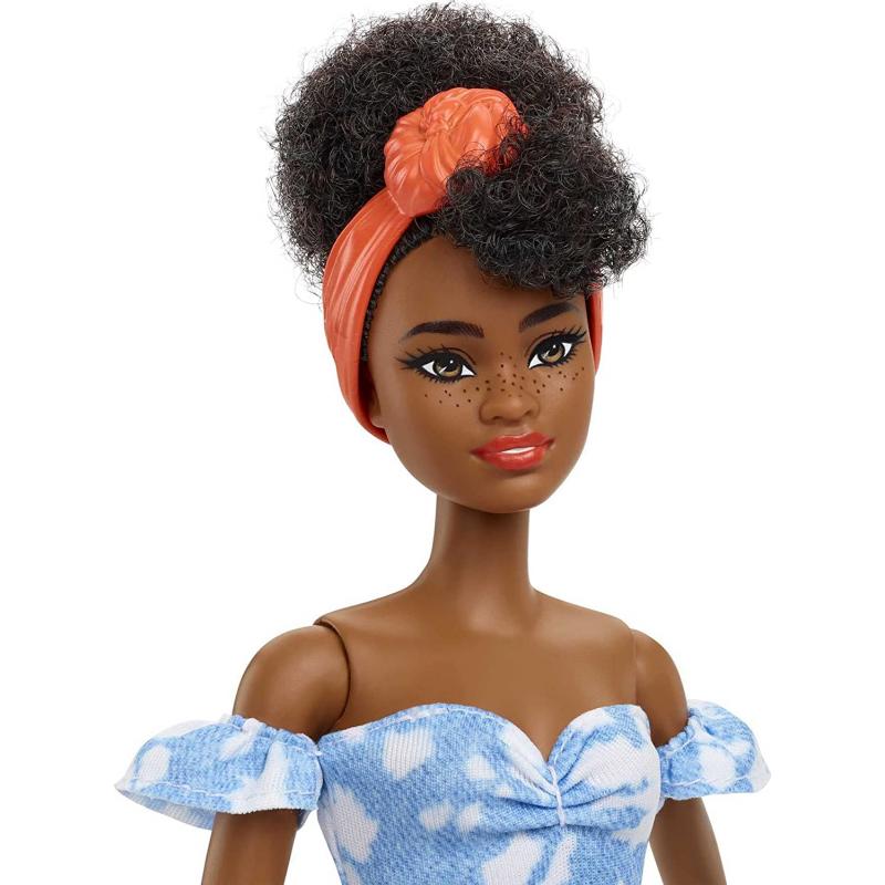 Barbie® Fashionistas Doll #185 with Curly Hair and Denim Dress