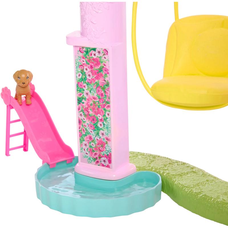 Barbie Dreamhouse, 75+ Pieces, Pool Party Doll House With 3 Story Slide