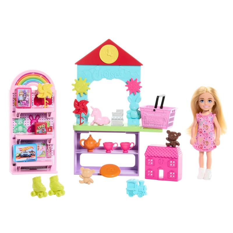 Barbie® Chelsea Can Be… Toy Store Playset With Small Blonde Doll, Shop Furniture & 15 Accessories