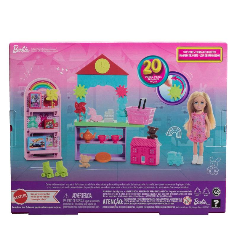 Barbie® Chelsea Can Be… Toy Store Playset With Small Blonde Doll, Shop Furniture & 15 Accessories