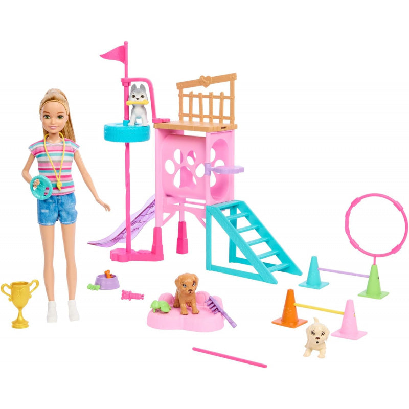 Barbie® And Stacie To The Rescue Puppy Playground Playset With Doll, 3 Pet Dog Figures, & Accessories