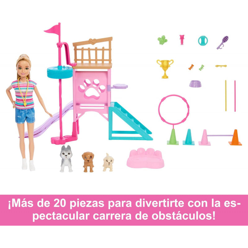 Barbie® And Stacie To The Rescue Puppy Playground Playset With Doll, 3 Pet Dog Figures, & Accessories