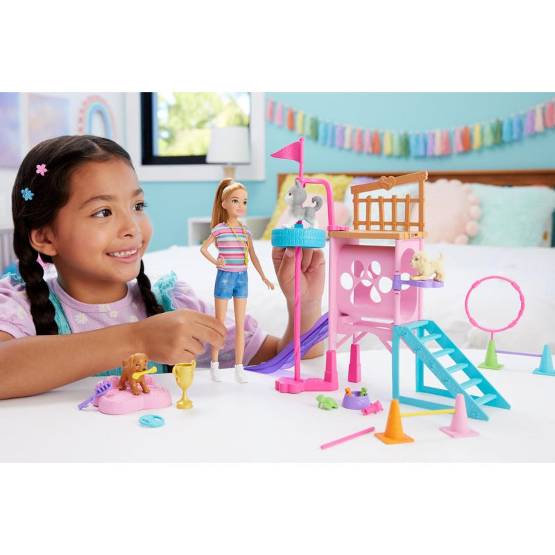 Barbie® And Stacie To The Rescue Puppy Playground Playset With Doll, 3 Pet Dog Figures, & Accessories