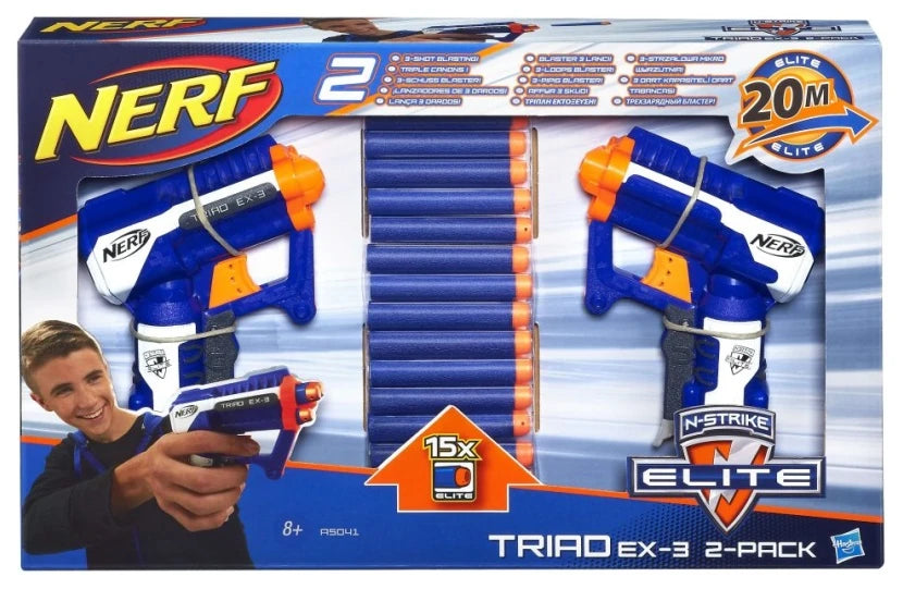 Nerf N-Strike Elite Triad EX-3 2-Pack Blaster Set