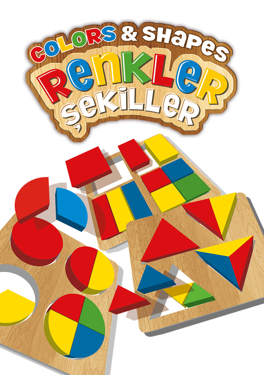 Colors & Shapes - Geometric Shapes & Fractions Learning Toy