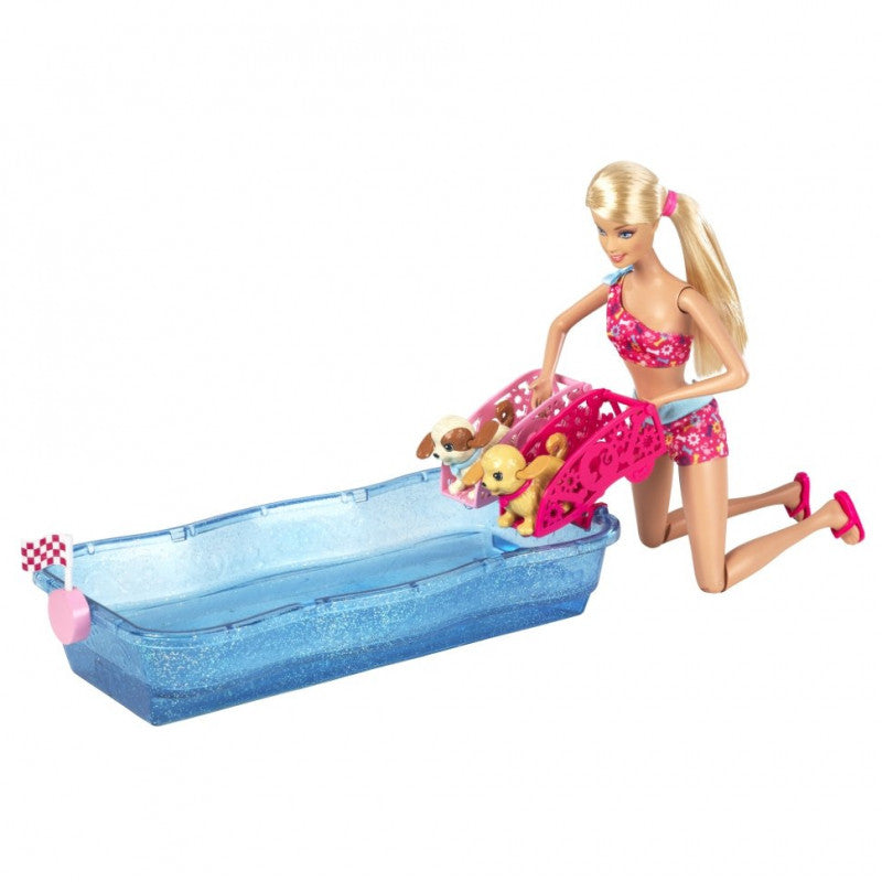 Barbie® Swim & Race Pups™!