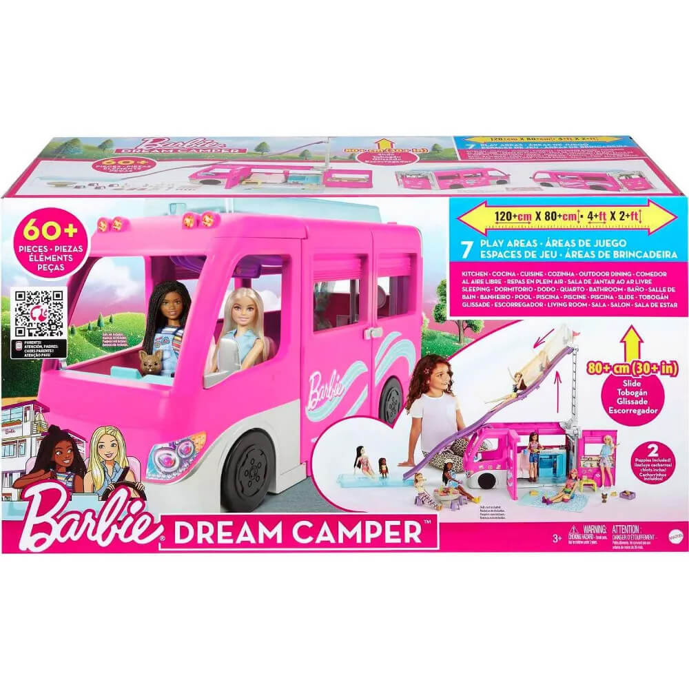 Barbie® Dream Camper Playset with Slide, Pool & 60+ Accessorie