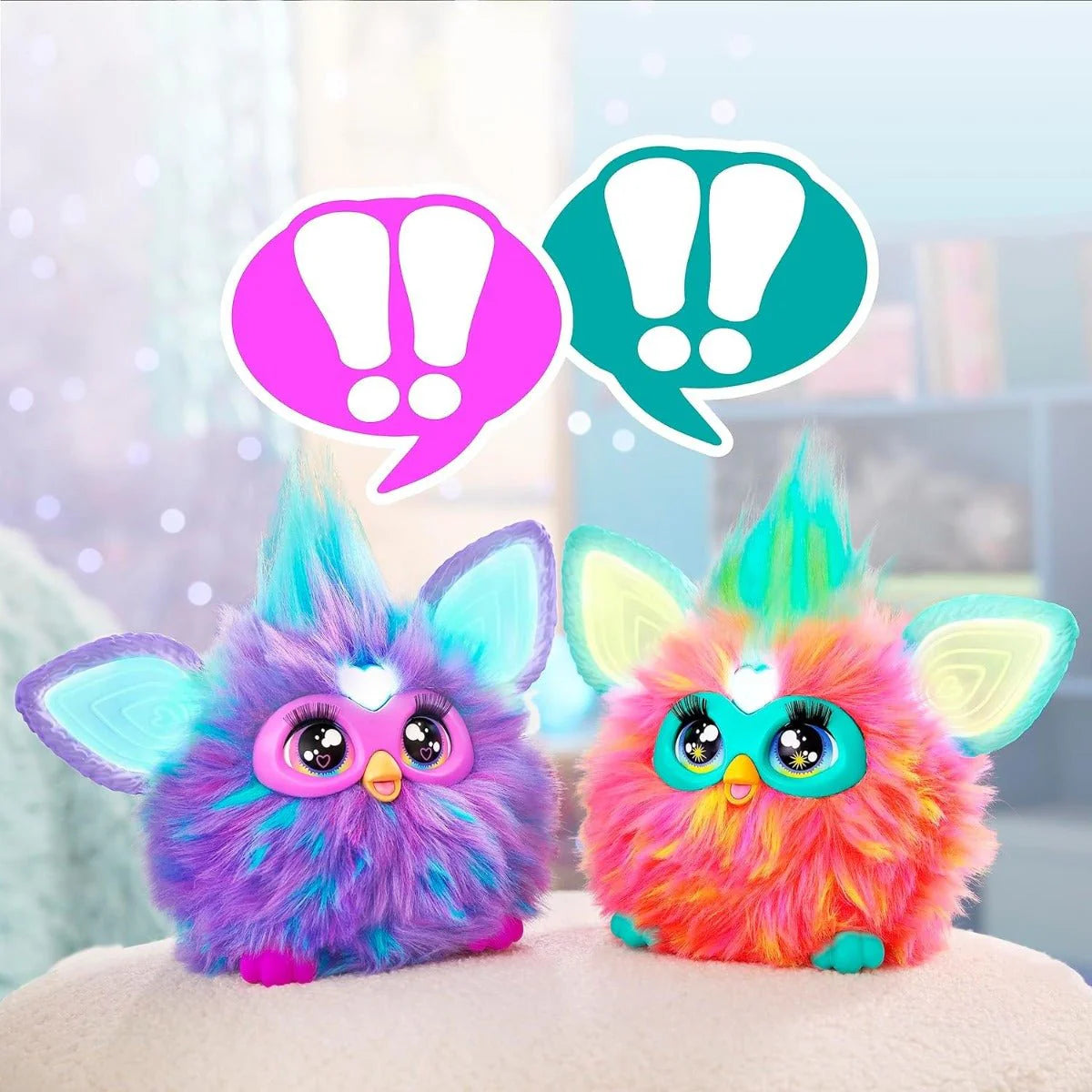 Furby Purple Interactive Plush Toy with Lights, Sounds & Accessories – Over 600 Reactions