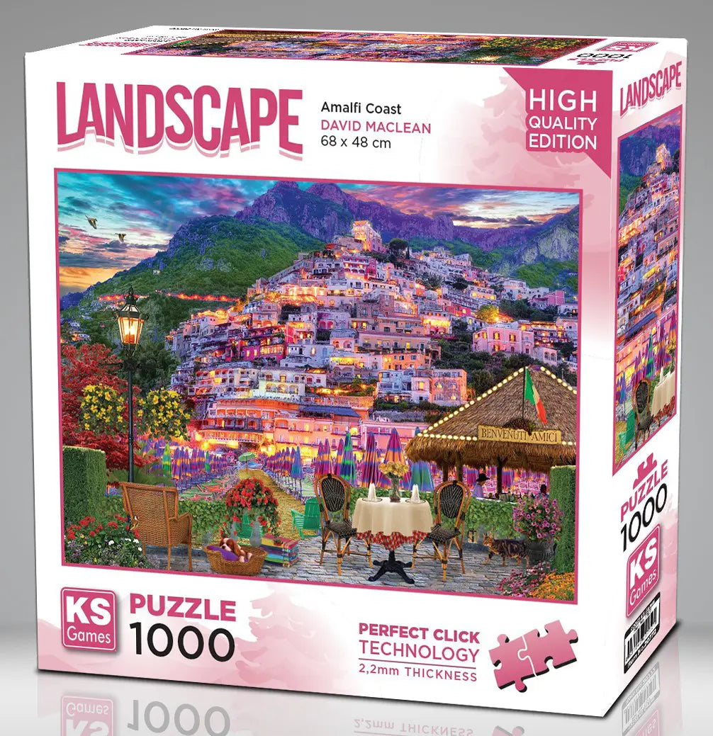 Landscape “Amalfi Coast” 1000-Piece Jigsaw Puzzle – David Maclean - KS Games