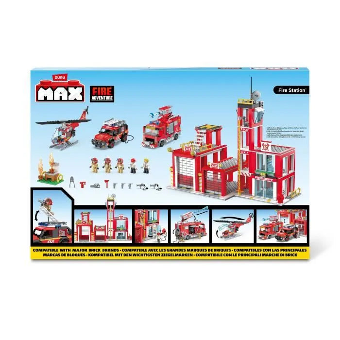 ZURU MAX Fire Station Playset – 976 Pieces