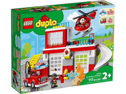 LEGO® DUPLO® Rescue Fire Station & Helicopter