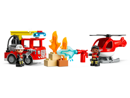 LEGO® DUPLO® Rescue Fire Station & Helicopter