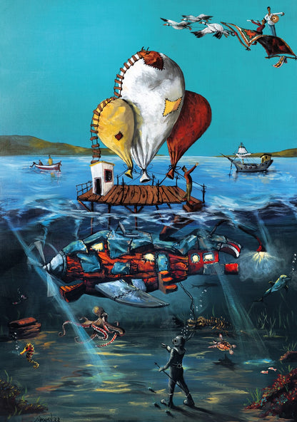 “Under the Water” 1000-Piece Surreal Puzzle by Nadir Baylan – KS Games