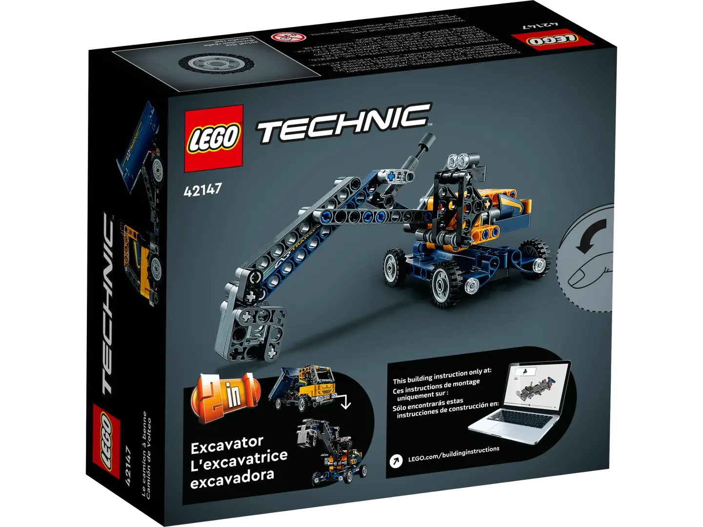 LEGO® Technic™ Dump Truck 42147 – 2-in-1 Construction Vehicle