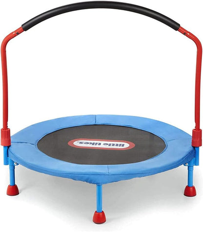 Little Tikes Easy‑Store 3‑Foot Trampoline with Fold‑Away Handlebar