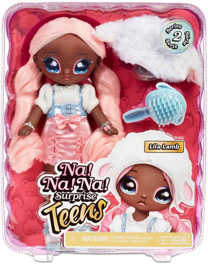 Lila Lamb Na Na Na Surprise Teens 11″ Soft Posable Fashion Doll