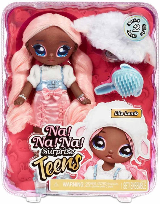 Lila Lamb Na Na Na Surprise Teens 11″ Soft Posable Fashion Doll