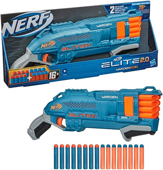 Nerf Elite 2.0 Warden DB-8 Blaster – Shoots 2 Darts at Once
