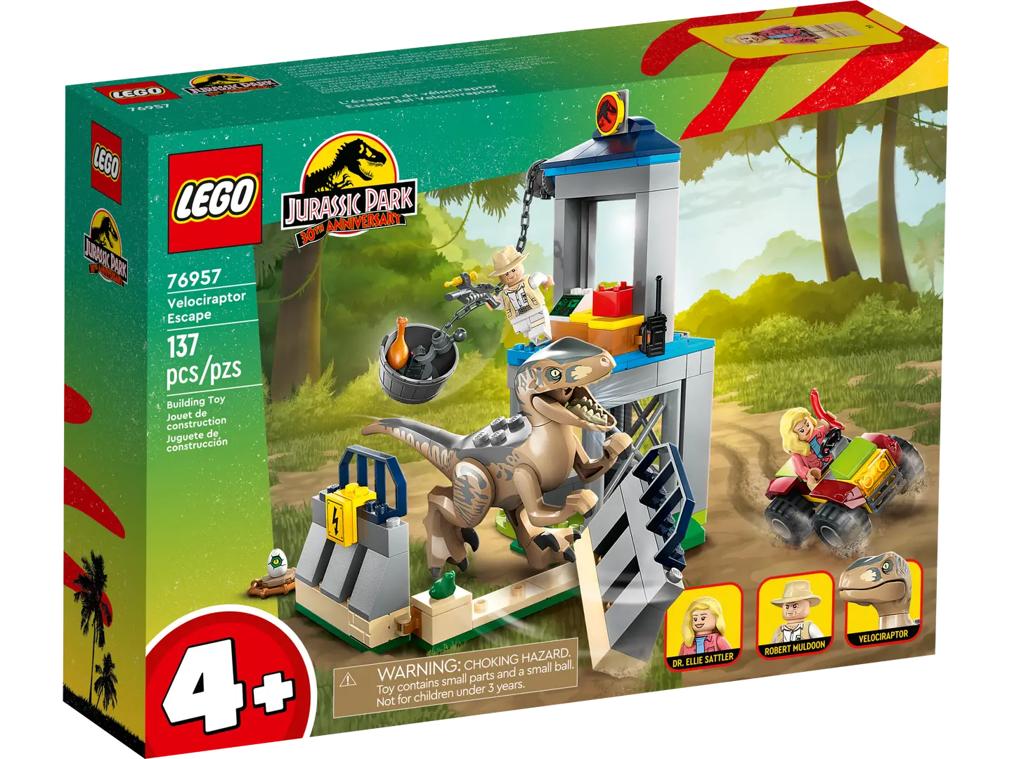 LEGO® Jurassic Park Velociraptor Escape