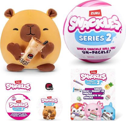 Zuru Snackles Series 2 Mystery Capsule – Mini Plush with Licensed Snack & Collectible Comic