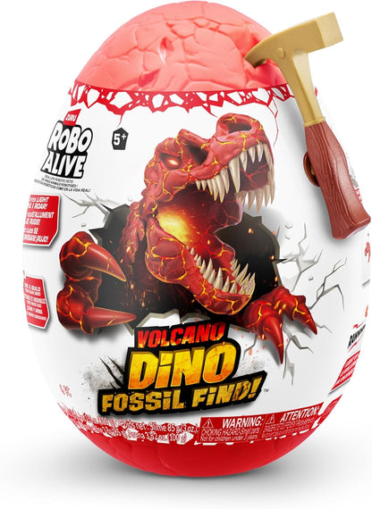 Robo Alive “Volcano Dino Fossil Find” – T‑Rex Excavation Kit by ZURU