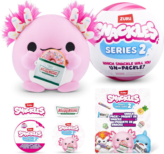 Zuru Snackles Series 2 Mystery Capsule – Mini Plush with Licensed Snack & Collectible Comic