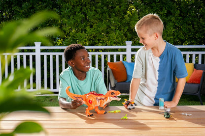 Robo Alive “Dino Escape!” – 17-Piece Interactive Dinosaur Playset