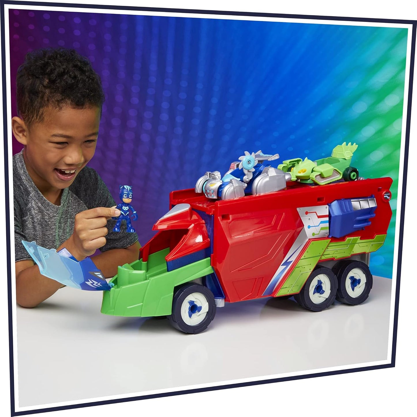 PJ Masks PJ Launching Seeker 2-in-1 Playset with Catboy & Gekko