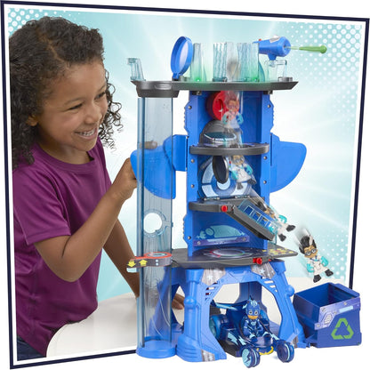 PJ Masks Deluxe Battle HQ Playset with Lights, Sounds & 2 Figures