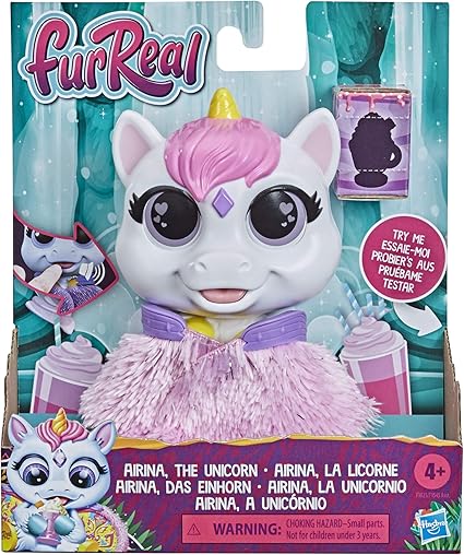 FurReal Airina the Unicorn Interactive Feeding Pet Toy.