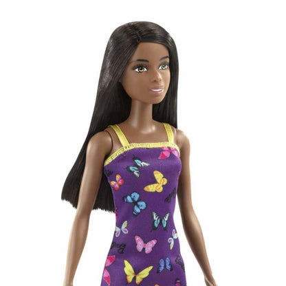 Barbie® Doll in a purple dress with butterflies