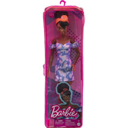 Barbie® Fashionistas Doll #185 with Curly Hair and Denim Dress