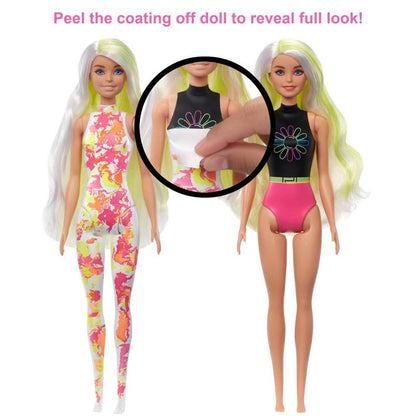 Color Reveal Barbie®#1 Doll Neon Tie-Dye Series With 6 Surprises