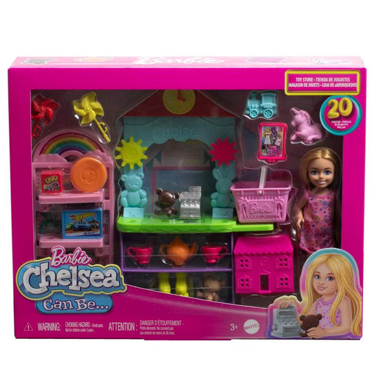 Barbie® Chelsea Can Be… Toy Store Playset With Small Blonde Doll, Shop Furniture & 15 Accessories