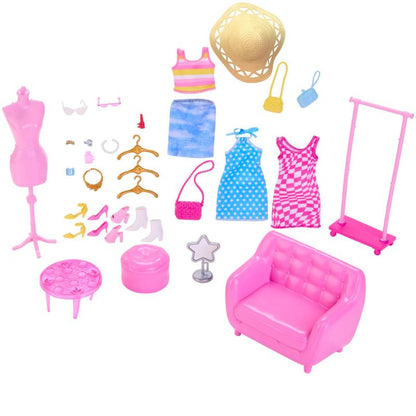 Barbie Fashion & Beauty Stylist and Wardrobe Playset
