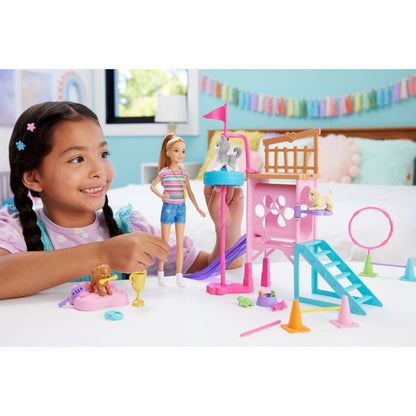 Barbie® And Stacie To The Rescue Puppy Playground Playset With Doll, 3 Pet Dog Figures, & Accessories