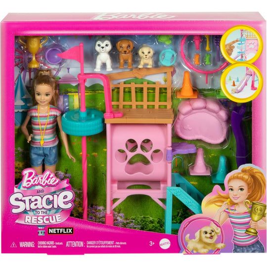 Barbie® And Stacie To The Rescue Puppy Playground Playset With Doll, 3 Pet Dog Figures, & Accessories