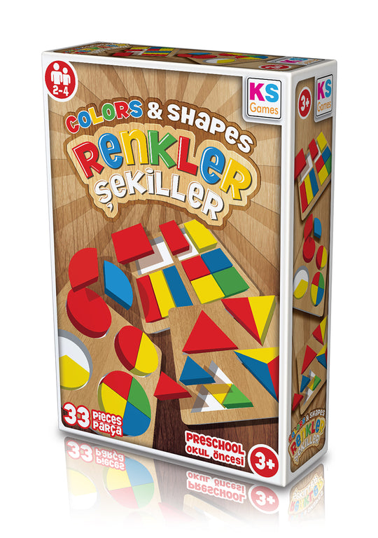 Colors & Shapes - Geometric Shapes & Fractions Learning Toy