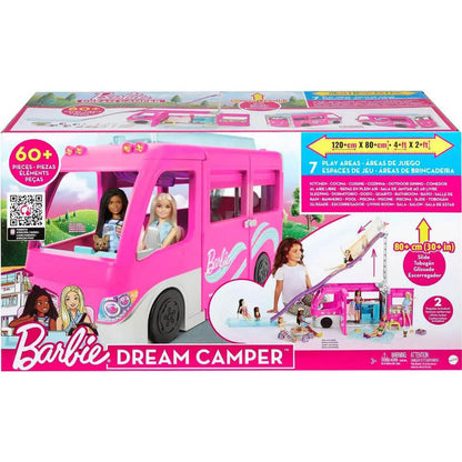 Barbie® Dream Camper Playset with Slide, Pool & 60+ Accessorie