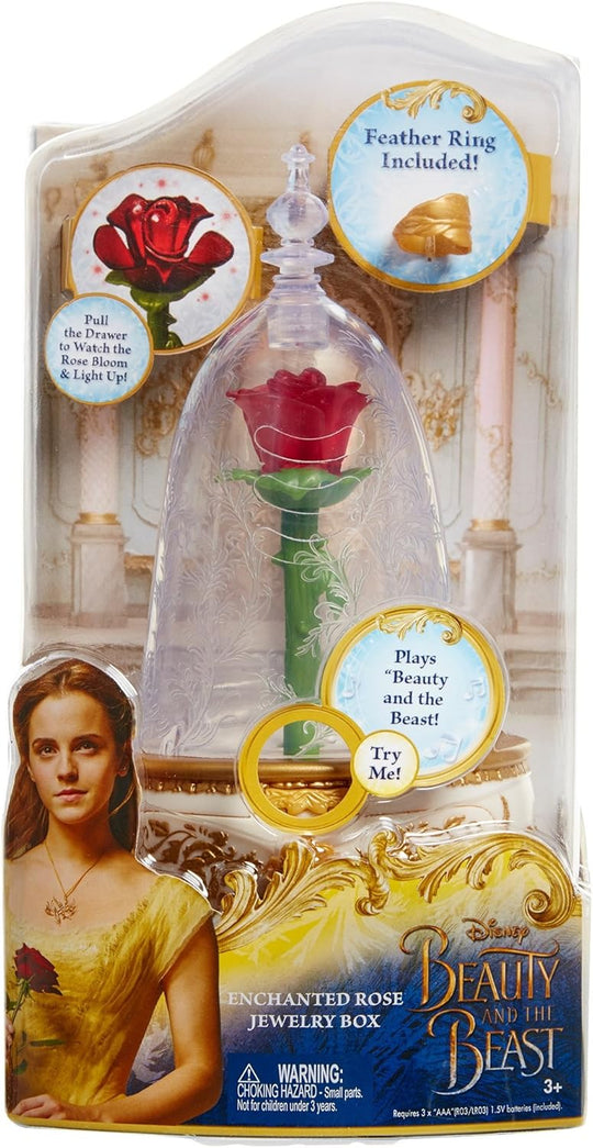 Disney Beauty & The Beast Live Action Enchanted Rose Jewelry Box