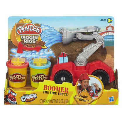 Play-Doh Diggin Rigs Boomer The Fire Truck