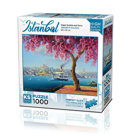Istanbul “Hagia Sophia and Ferry” 1000-Piece Jigsaw Puzzle - KS Games