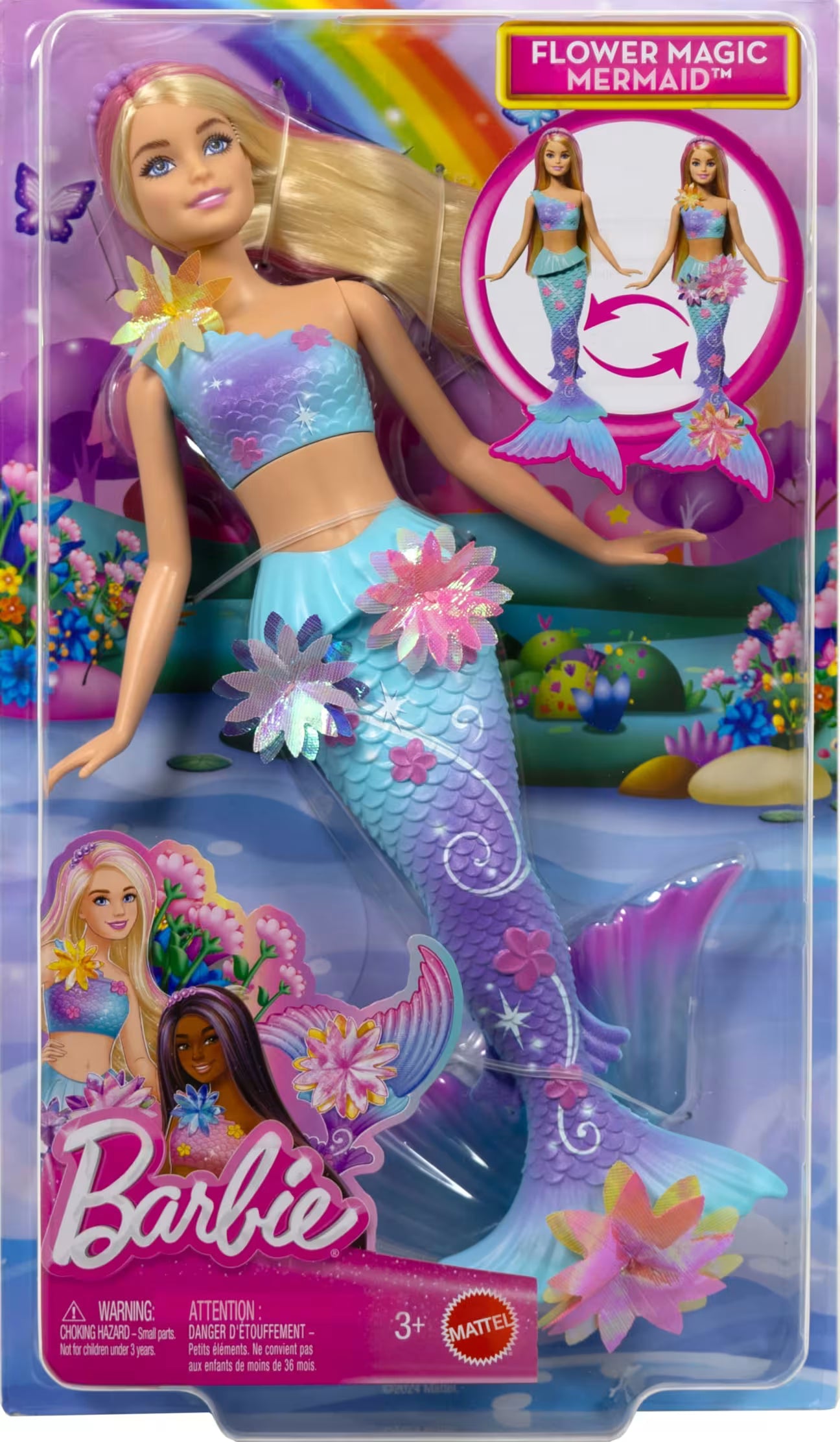 Barbie Flower Magic Mermaid Toy Doll