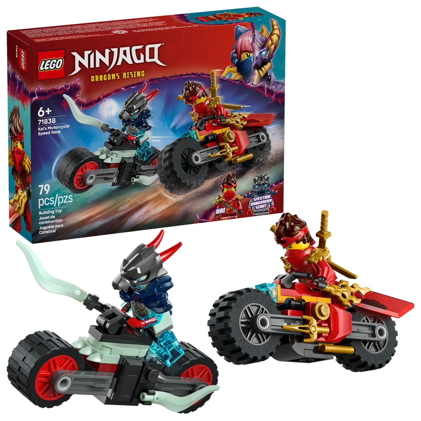 LEGO® NINJAGO® Kai’s Motorcycle Speed Race