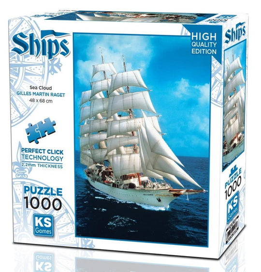 Ships “Sea Cloud” 1000-Piece Jigsaw Puzzle - KS Games