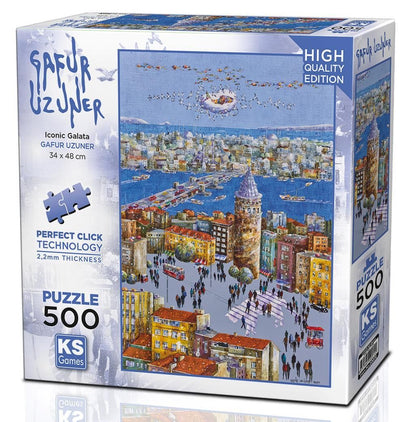 Gafur Uzuner “Iconic Galata” 500-Piece Jigsaw Puzzle - KS Games