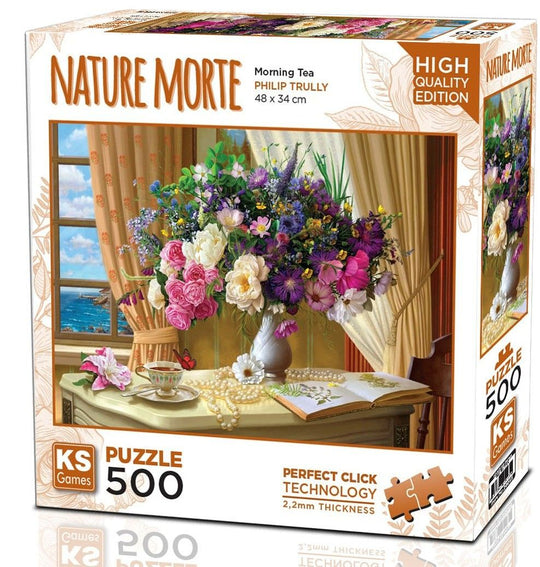 Nature Morte “Morning Tea” 500-Piece Jigsaw Puzzle - KS Games