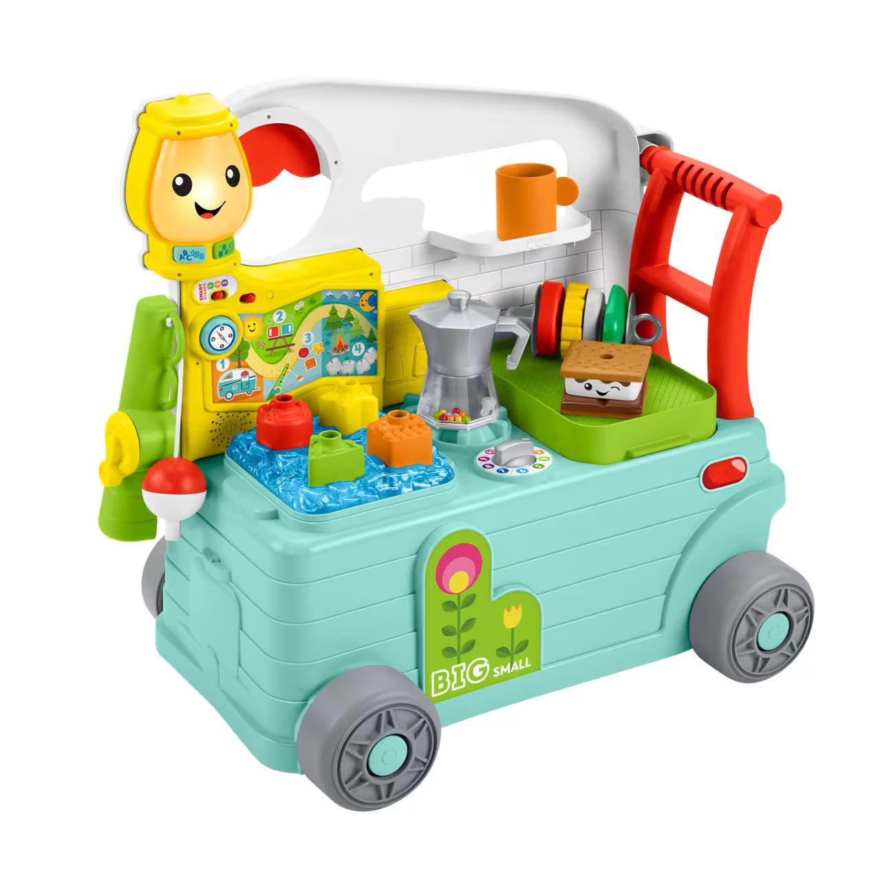 3-In-1 On-the-Go Camper Infant Walker & Toddler Activity Center